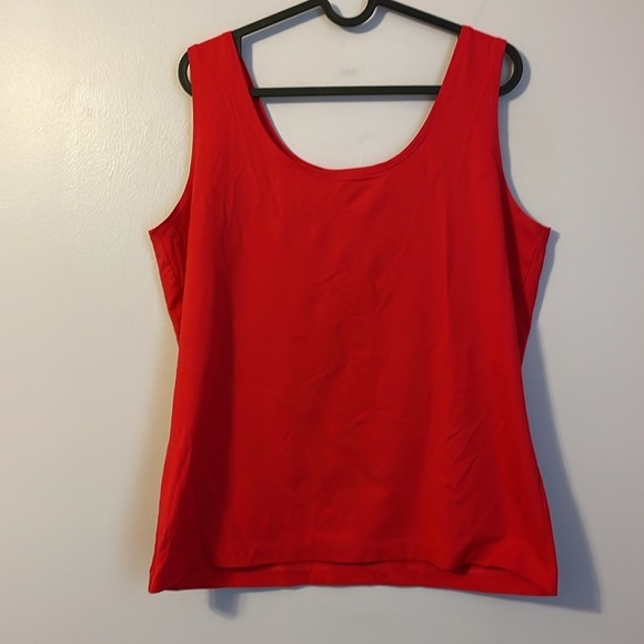 Chico’s Red Stretchy Tank Top Size 2 (L/12) - Picture 1 of 11